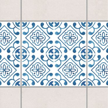 Autocolantes para azulejos Blue White Pattern Series No.2