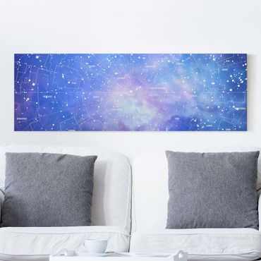 Telas decorativas Stelar Constellation Star Chart