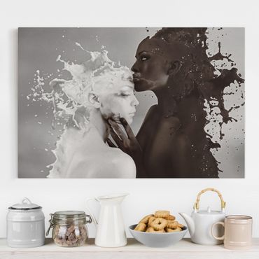 Telas decorativas Milk & Coffee Kiss