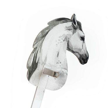 FOLDZILLA Cavalinho de pau Grey Horse