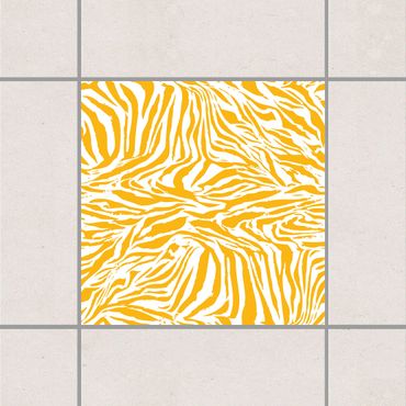 Autocolantes para azulejos Zebra Design Melon Yellow