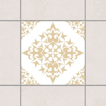 Autocolantes para azulejos Tile Pattern White Light Brown
