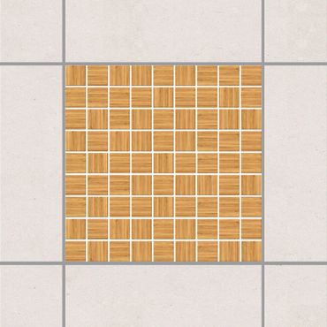 Autocolantes para azulejos Mosaic Tiles Imitation wood white fir