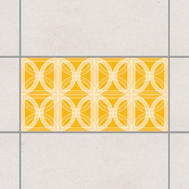 Autocolantes para azulejos Circular Tile Design Melon Yellow 30cm x 60cm