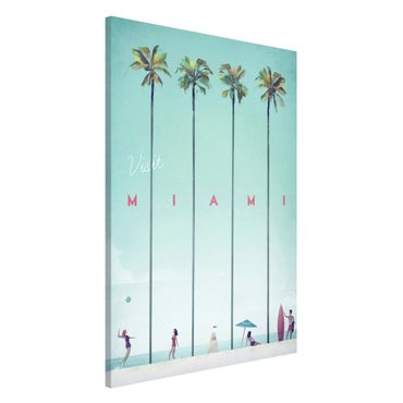 Quadros magnéticos Travel Poster - Miami