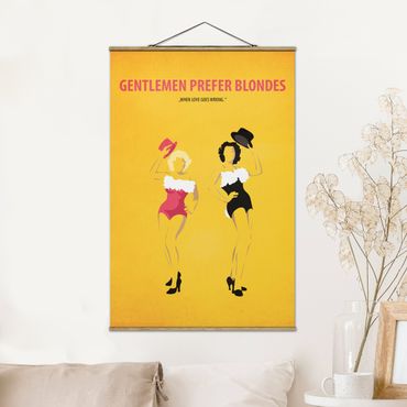 Quadros em tecido Film Poster Gentlemen Prefer Blondes