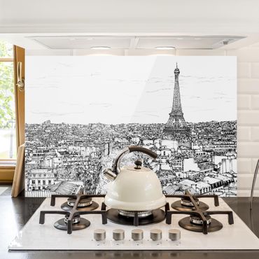 Painel anti-salpicos de cozinha City Study - Paris