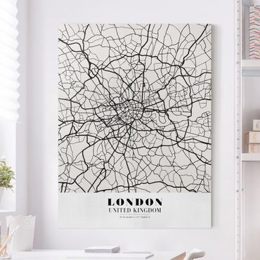 Telas decorativas London City Map - Classic