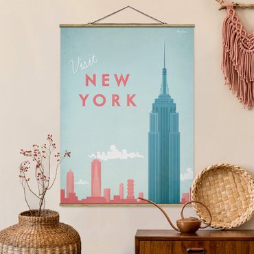 Quadros em tecido Travel Poster - New York