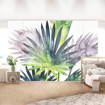 Painéis japoneses Exotic Foliage - Fan Palm