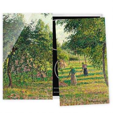 Tampa para fogão Camille Pissarro - Apple Trees And Tedders, Eragny