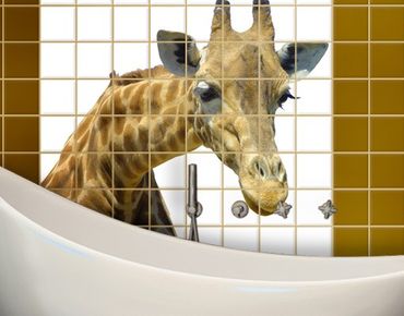 Películas para azulejos Curious Giraffe