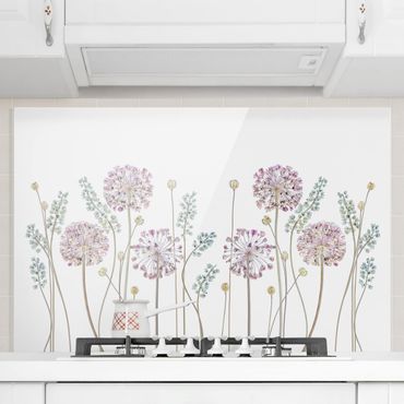 Painel anti-salpicos de cozinha Allium Illustration