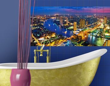 Películas para azulejos Bangkok Skyline