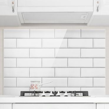 Painel anti-salpicos de cozinha White Ceramic Tiles