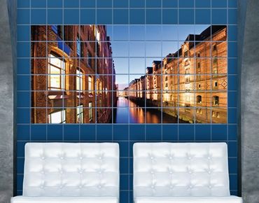 Películas para azulejos Hamburg Warehouse District