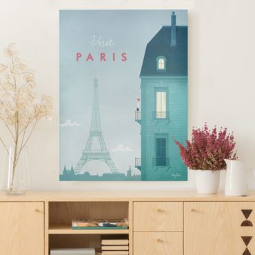 Telas decorativas Travel Poster - Paris
