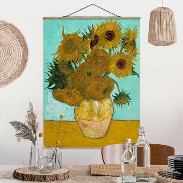 Quadros em tecido Vincent van Gogh - Sunflowers