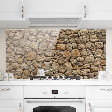 Painel anti-salpicos de cozinha Old Wall Of Paving Stone