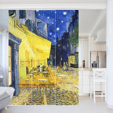 Painéis japoneses Vincent van Gogh - Café Terrace at Night