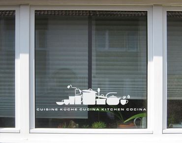 Autocolantes para vidros No.UL926 Kitchen Silhouette