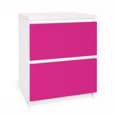 Papel autocolante para móveis Cómoda Malm Colour Pink