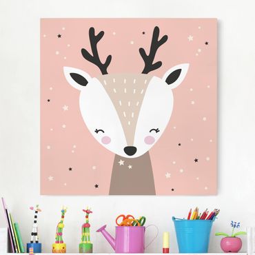 Telas decorativas Happy Deer
