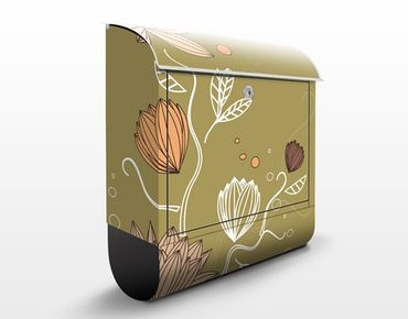 Caixas de correio Art Nouveau Flower