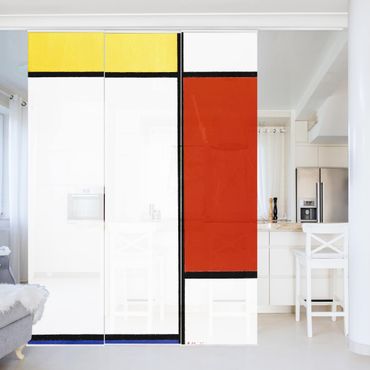 Painéis japoneses Piet Mondrian - Composition I