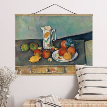 Quadros em tecido Paul Cézanne - Still Life With Milk Jug And Fruit