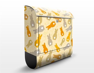 Caixas de correio Yellow Bunny Pattern