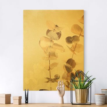 Telas decorativas Golden Eucalyptus With White II