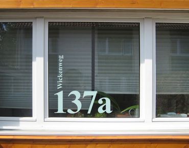 Autocolantes para vidros No.UL1032 Customised text Street And House Number