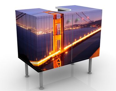 Móveis para lavatório Golden Gate Bridge At Night