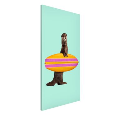 Quadros magnéticos Otter With Surfboard