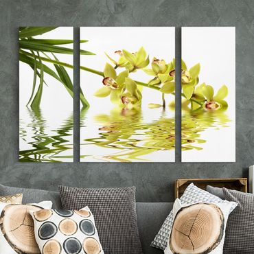 Telas decorativas 3 partes Elegant Orchid Waters