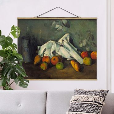 Quadros em tecido Paul Cézanne - Still Life With Milk Can And Apples