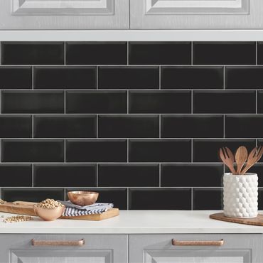Backsplash de cozinha Ceramic Tiles Black