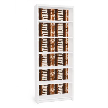 Papel autocolante para móveis Estante Billy IKEA Billy Bookshelf – Ethno Strips