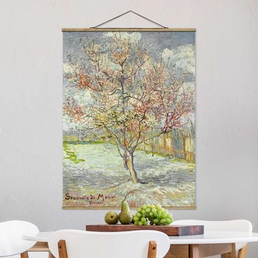 Quadros em tecido Vincent van Gogh - Flowering Peach Trees