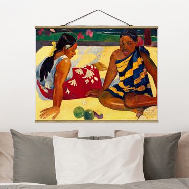 Quadros em tecido Paul Gauguin - Parau Api (Two Women Of Tahiti)