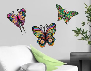 Autocolantes de parede No.BP23 Mandala Butterflies