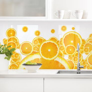 Backsplash de cozinha Retro Orange Pattern II