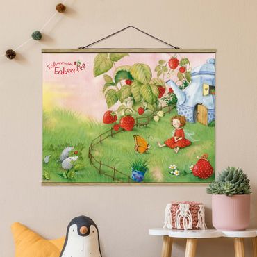Quadros em tecido Little Strawberry Strawberry Fairy - In The Garden