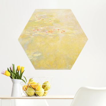 Quadros hexagonais Claude Monet - The Water Lily Pond