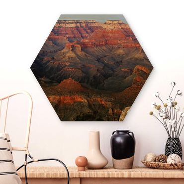 Quadros hexagonais Grand Canyon After Sunset