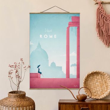 Quadros em tecido Travel Poster - Rome