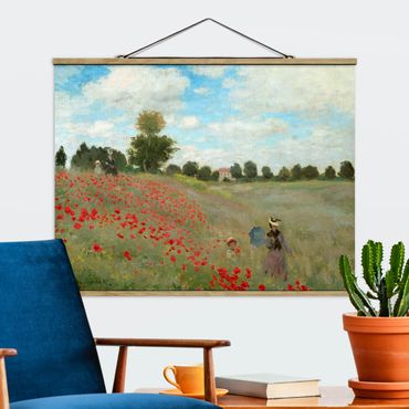 Quadros em tecido Claude Monet - Poppy Field Near Argenteuil