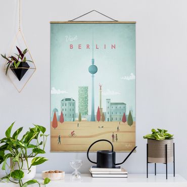 Quadros em tecido Travel Poster - Berlin
