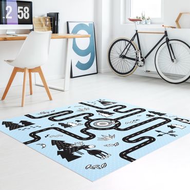 Tapete vinílico Playoom Mat Streets - Find Your Way